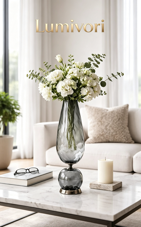 Lumivori | Pedestal Glass Vase