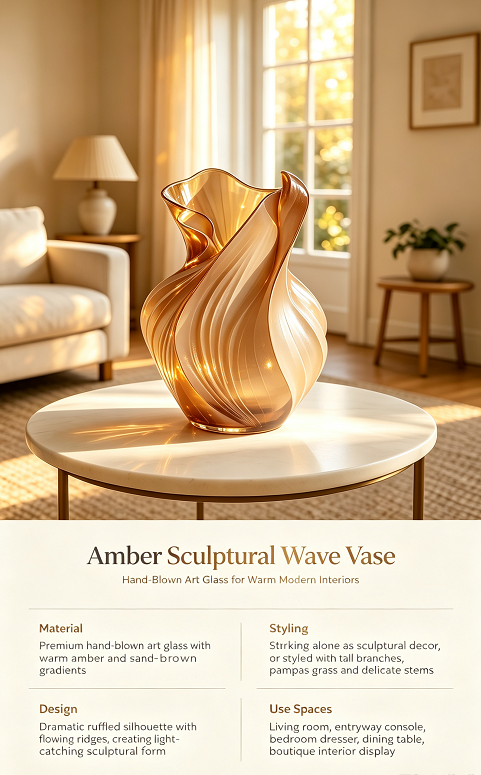 Lumivori | Flowing Sculptural Ceramic Vase