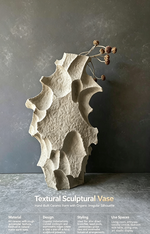 Lumivori | Crater Textural Sculptural Vase