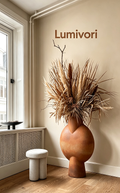 Lumivori | Round Sculptural Floor Vase