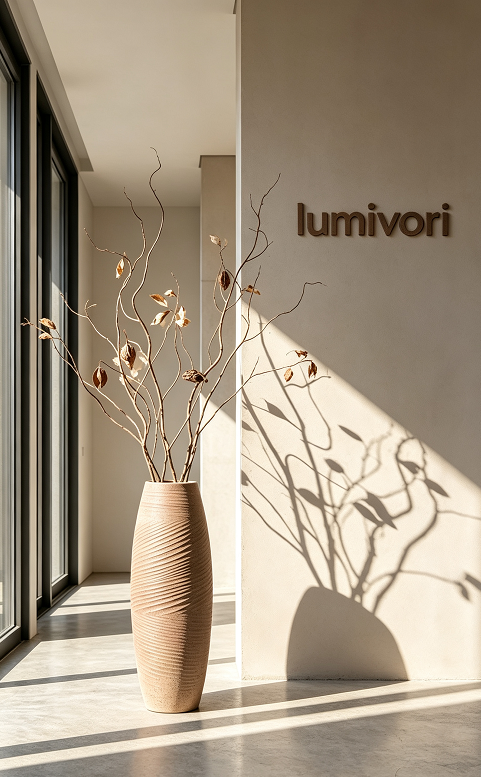 Lumivori | Tall Textured Floor Vase
